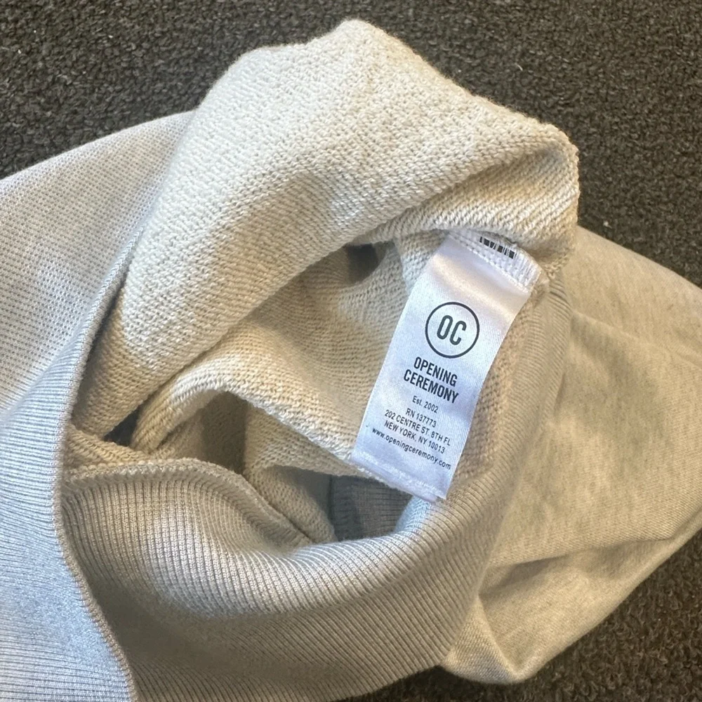 Opening Ceremony Icy Grey Mockneck Pullover Dolman Sleeve Sweater Top Size Small - Picture 11 of 12